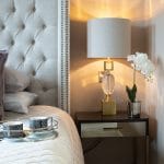 Bedside Table and Lamp