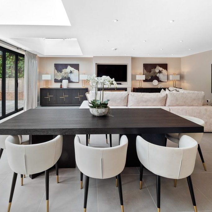 open plan kitchen interior design in Lichfield open plan kitchen interior design in Lichfield